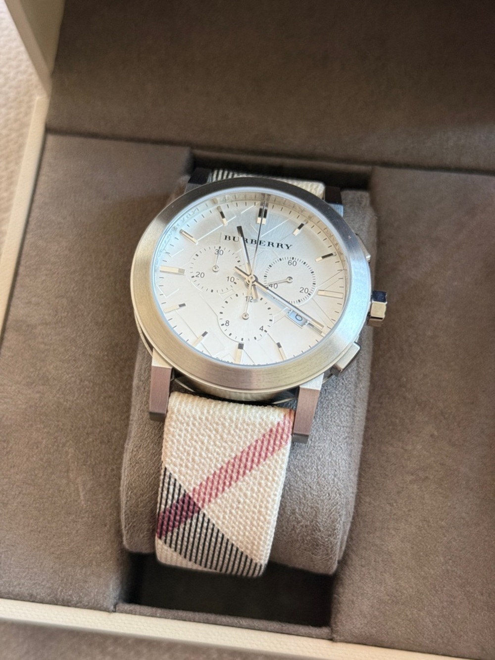 Burberry Swiss Luxury 42mm Chronograph Watch (Model BU9357)